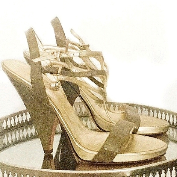 Gianvito Rossi metallic sandal heels - Picture 2 of 8